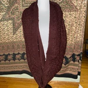Burgundy infinity scarf - gently warn
